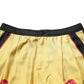 Yellow Floral Print Silk Men Bermuda Shorts