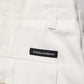 White Cotton Mid Waist Men Bermuda Shorts