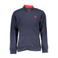Blue Polyester Men Sweatshirt