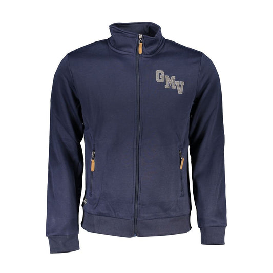 Blue Polyester Men's Sweatshirt