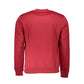 Red Polyester Men's Sweatshirt