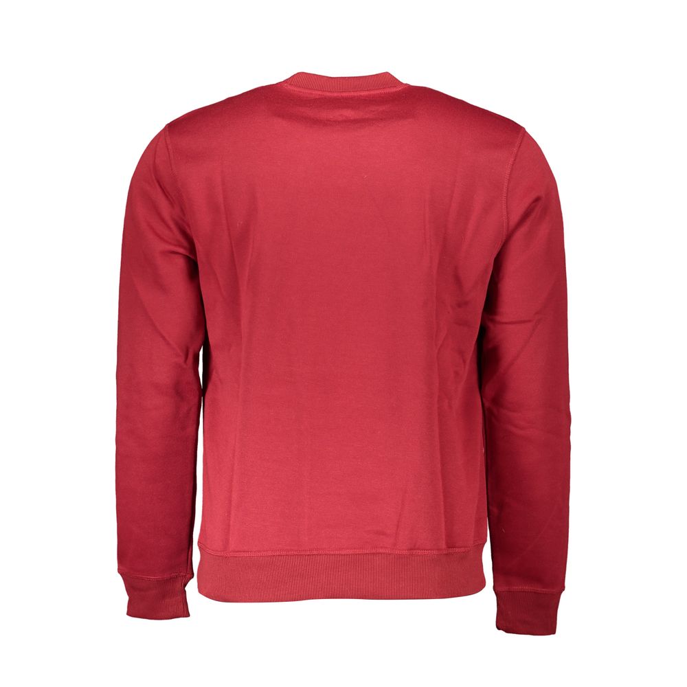 Red Polyester Men's Sweatshirt