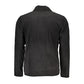 Black Polyester Men Sweatshirt
