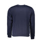 Blue Polyester Men Sweatshirt