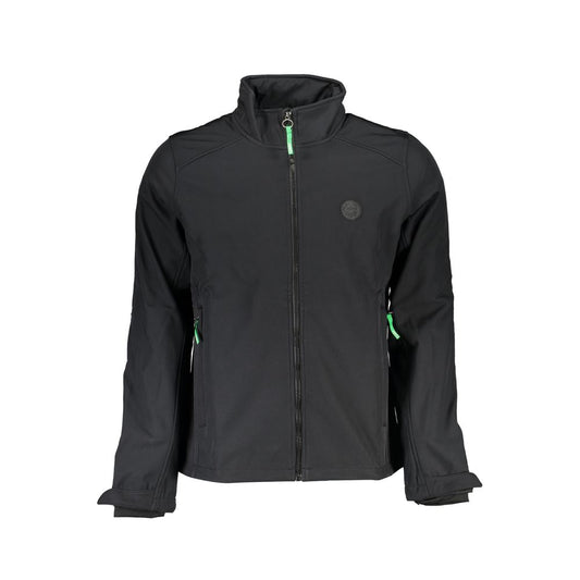 Black Polyester Men's Jacket