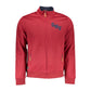 Red Polyester Men Sweatshirt
