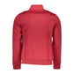 Red Polyester Men Sweatshirt