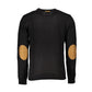 Black Cotton Men's Sweater