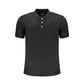 Black Cotton Men's Polo Shirt