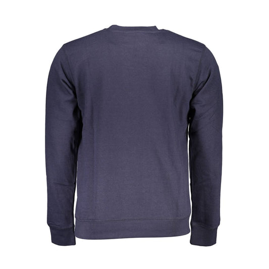 Blue Cotton Men Sweatshirt
