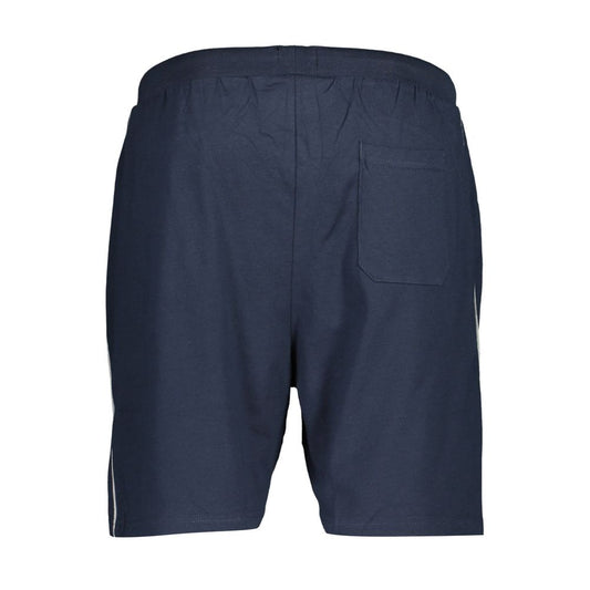 Blue Cotton Men's Track Pant