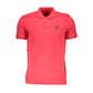 Red Cotton Men Polo Shirt
