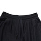 Black Cotton Blend Drawstring Jogger Jogger Pants
