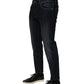 Dark Blue Cotton Skinny Men Denim Jeans