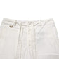 White Cotton Stretch Cropped Trouser Pants