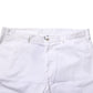 White Cotton Stretch Men Bermuda Pants