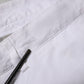 White Cotton Stretch Men Bermuda Pants