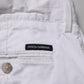 White Cotton Stretch Men Bermuda Pants