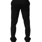 Black Striped Dress Formal Men Trouser Pants