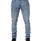 Light Blue Twister Low Waist Slim Fit Men Denim Jeans