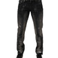 Black Washed Slim Fit Men Denim Trouser Jeans