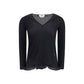 Black Fleece Wool Top