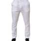 White Linen Formal Dress Trouser Pants