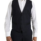 Blue Wool MARTINI 1 Button Men 3 Piece Suit