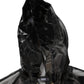 Black Camouflage Hooded Men Full Zip Sweater
