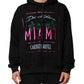 Black Printed Hooded Men Sweatshirt Sweater