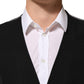 Black Cotton Waistcoat Dress Men Formal Vest