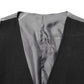 Black Cotton Waistcoat Dress Men Formal Vest