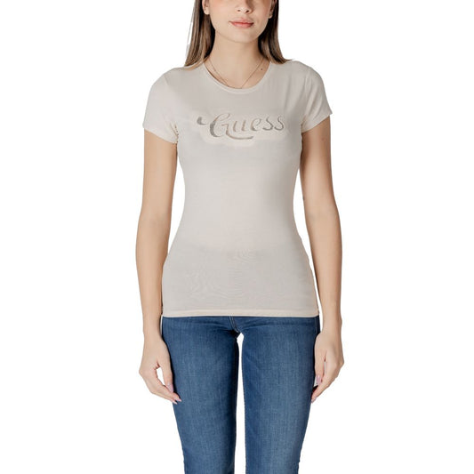 Beige Cotton T-Shirt