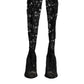 Black Pumps Taormina Lace Socks Boots Shoes