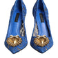 Blue Taormina Lace DEVOTION Pumps Shoes \
