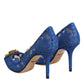 Blue Taormina Lace DEVOTION Pumps Shoes \