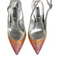 Multicolor Sequin Slingback Pumps Shoes