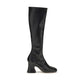 Black Leather High Heel Boots