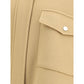 Double Wool-blend fabric Caban with high collar
