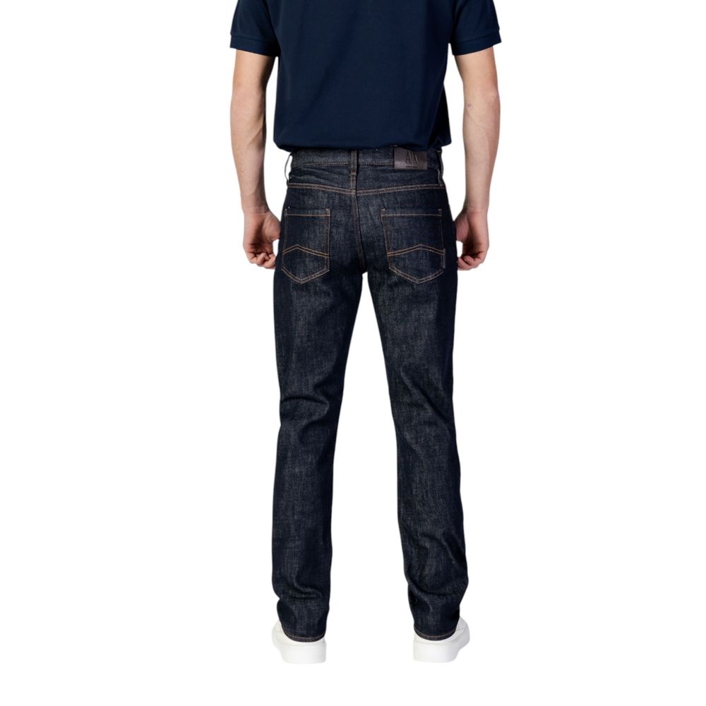 Blue Polyester Skinny Jeans