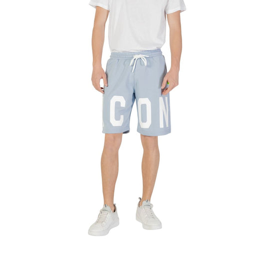 Blue Cotton Bermuda Shorts