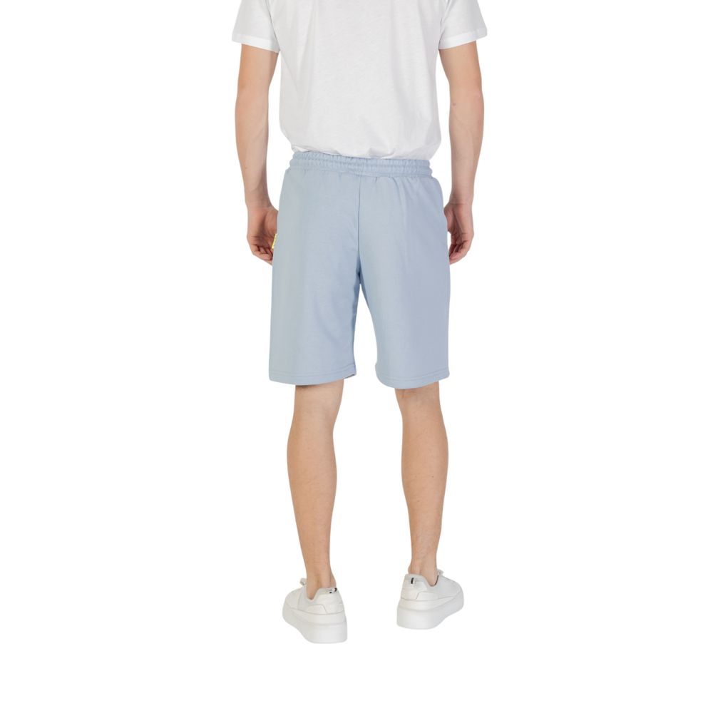 Blue Cotton Bermuda Shorts