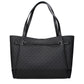 Black Fabric Shoulder Bag