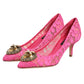 Pink Taormina Lace DEVOTION Pumps Shoes