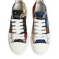 Multicolor Patchwork Low Top Sneakers Shoes