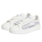 White Mesh Inserts Low Top Sneakers Shoes
