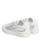 White Mesh Inserts Low Top Sneakers Shoes