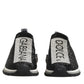 Black Silver Slip On Sorrento Sneakers Shoes