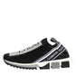 Black Silver Slip On Sorrento Sneakers Shoes