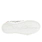 White Leather Graffiti Low Top Sneakers Shoes